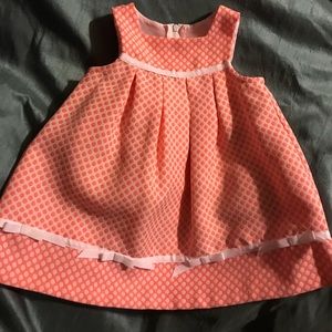 Like New Pink & White Dress by Bonnie Baby SZ:12M